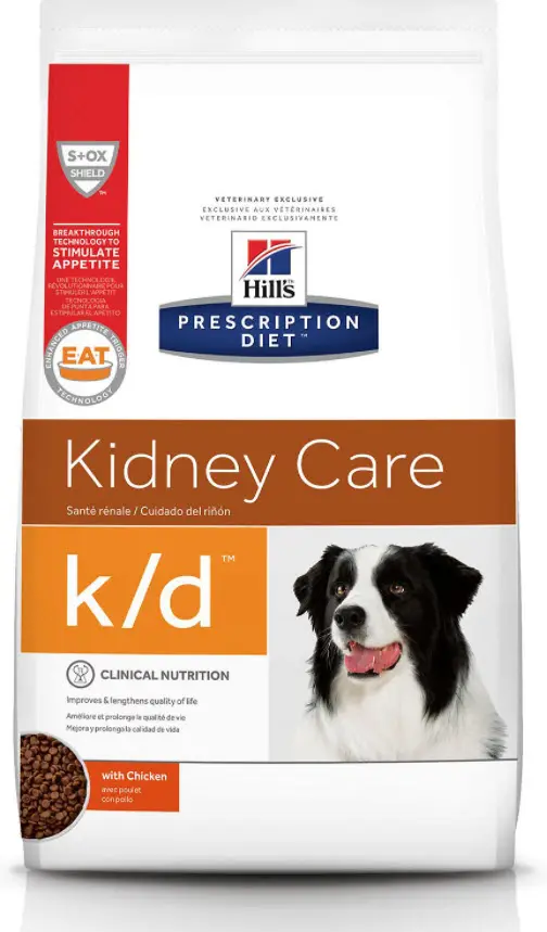 Hills Prescription Diet Kidney Care with Chicken Dry Dog Food low protein dog food