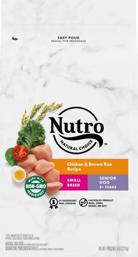Nutro Natural Choice Small Breed Senior Chicken Brown Rice