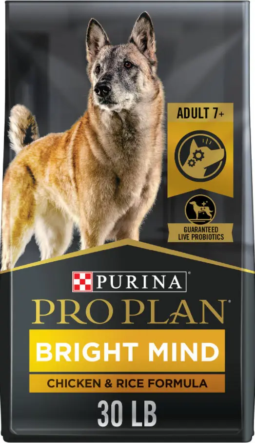 Purina Pro Plan Bright Mind Adult 7+ Chicken & Rice Formula Dry Dog Food