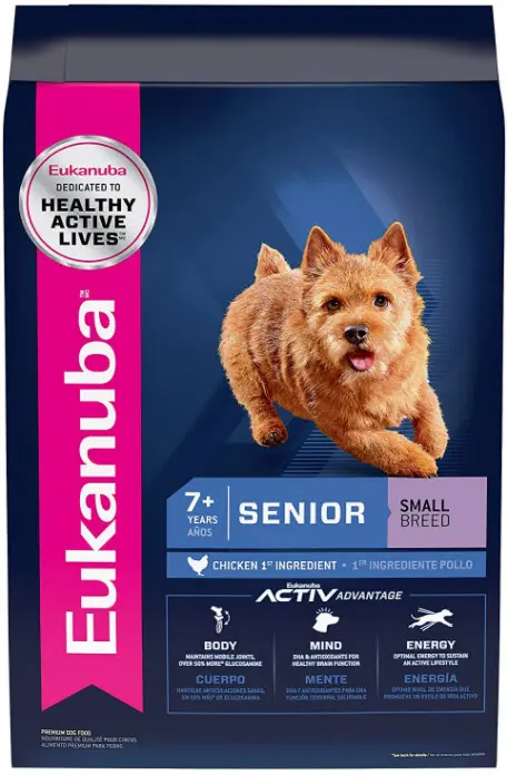 eukanuba small senior dog food